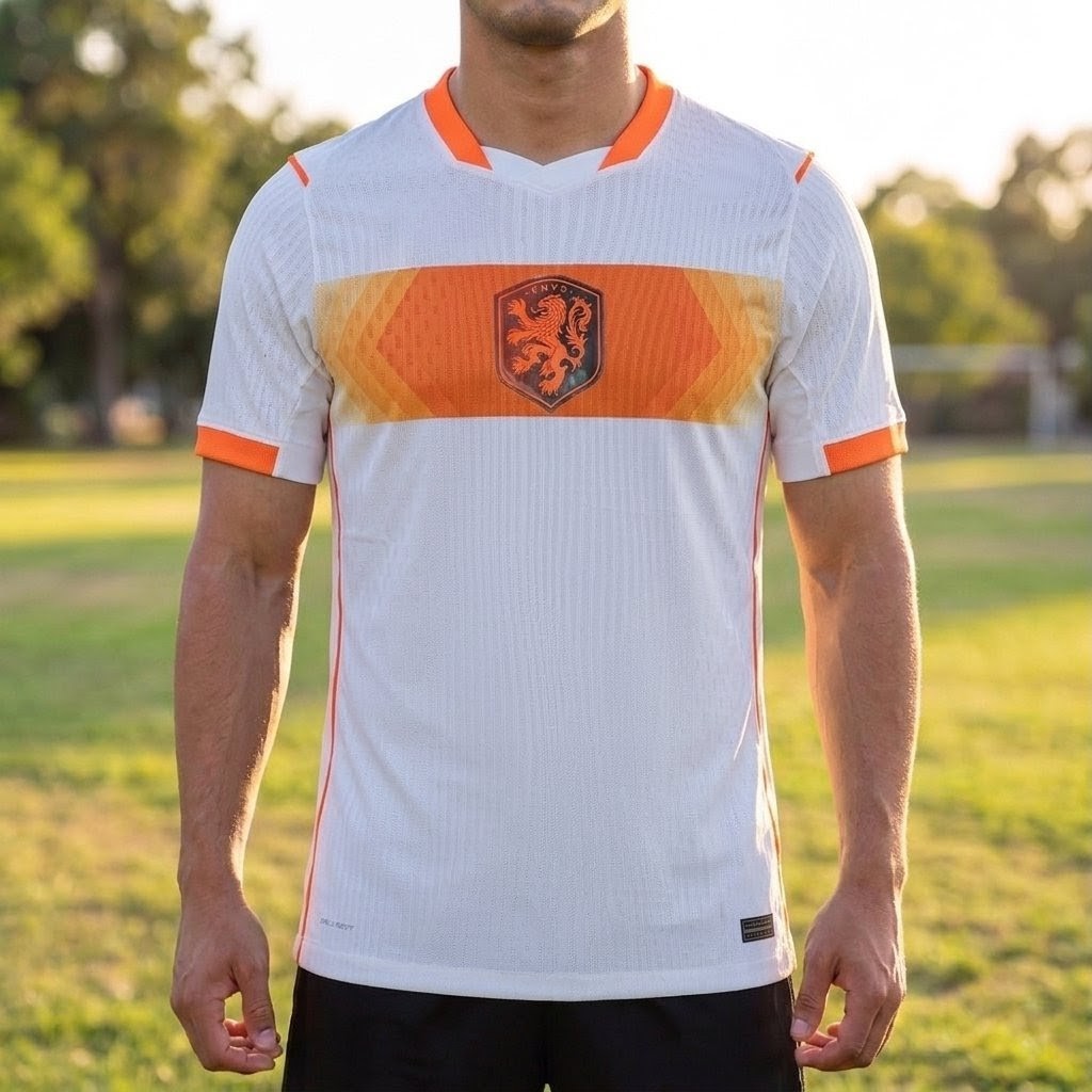 Nederlands Elftal Authentic WK 26' Uit shirt