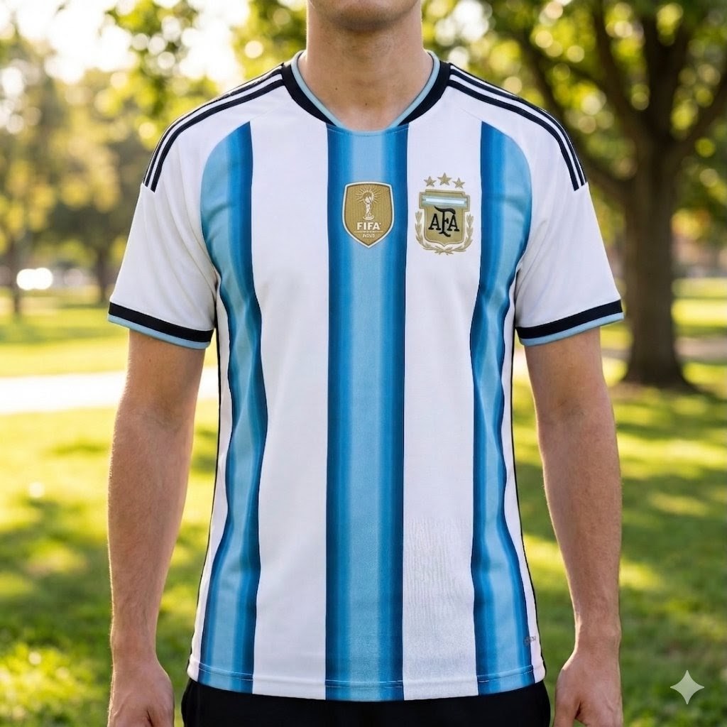 Argentinië Authentic thuis shirt 26